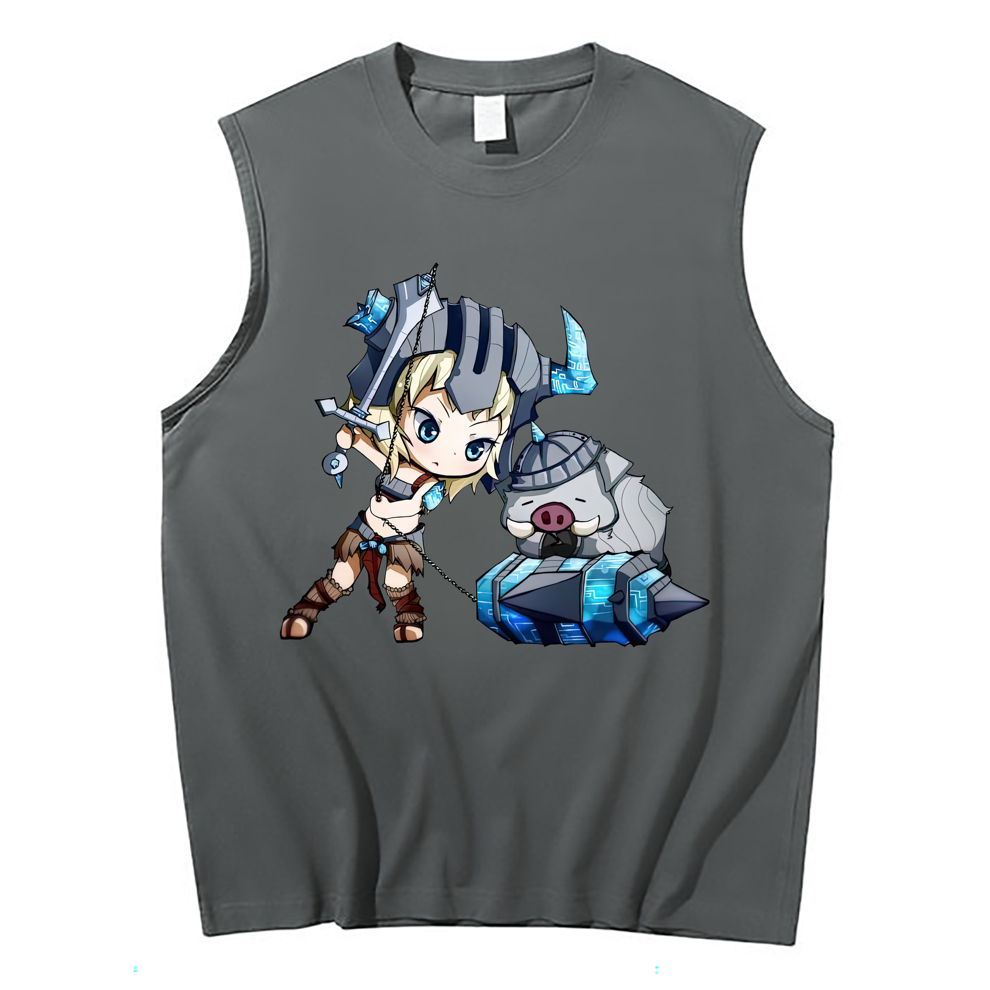 （画像用） リーグ・オブ・レジェンド League of Legends LOL コットン100％タンクトップ（フロントプリント）